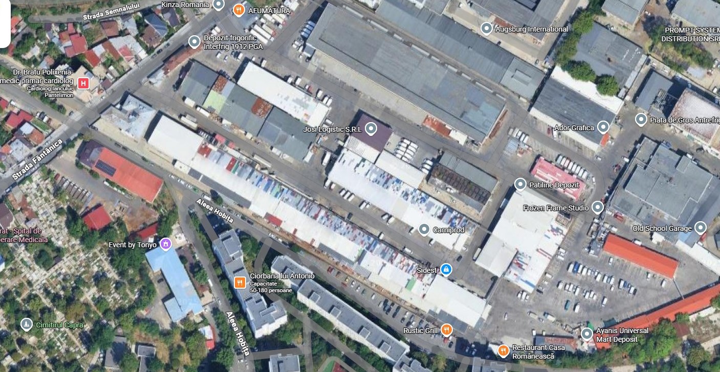 Platforma Antrefrig, locul unde o hală de 7.000 mp a luat foc în mod subit