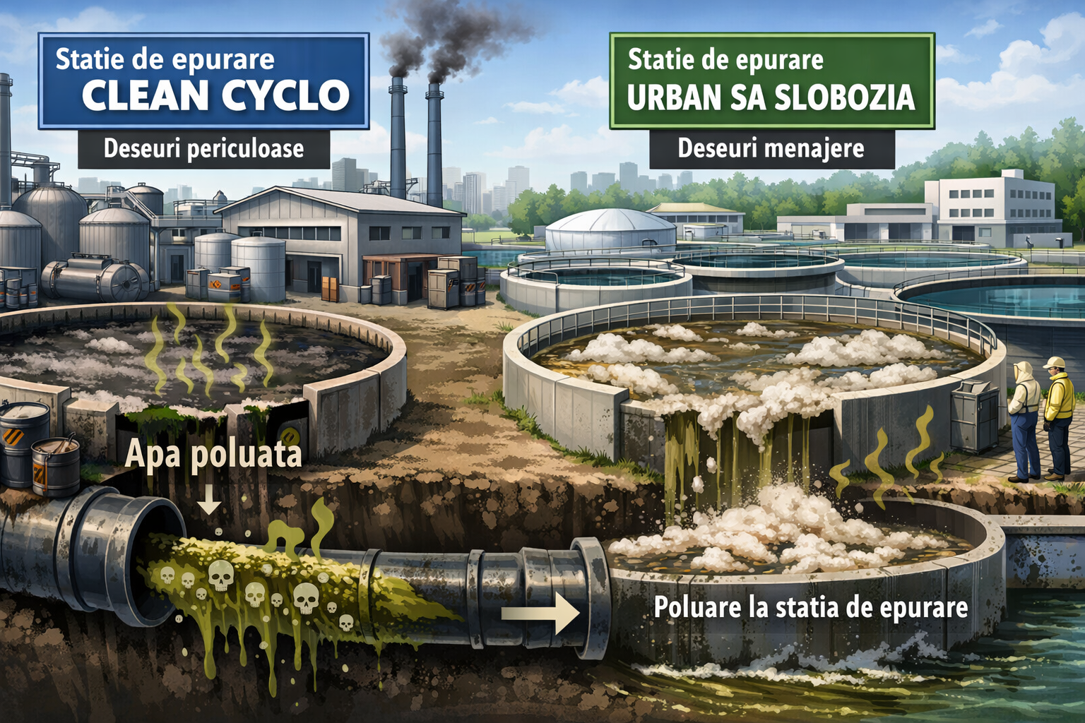 Poluarea apei și aerului din Slobozia provocată de contracte din jurul liderilor PSD