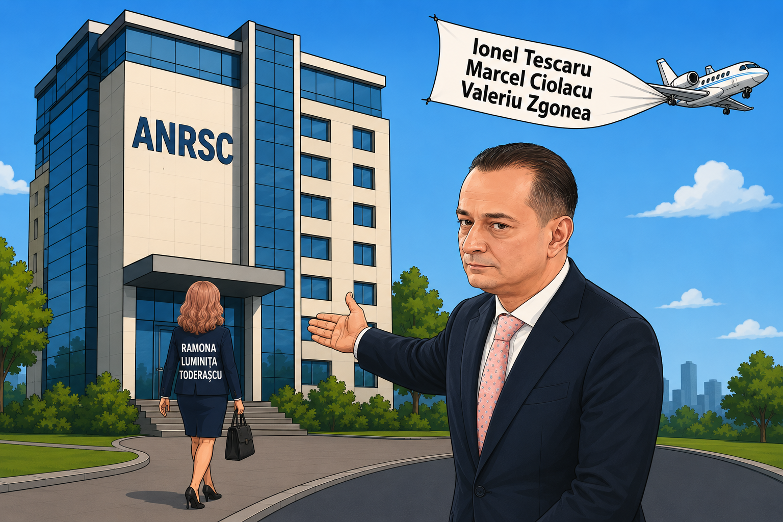 Ilustrație cu legăturile politice ale șefilor ANRSC