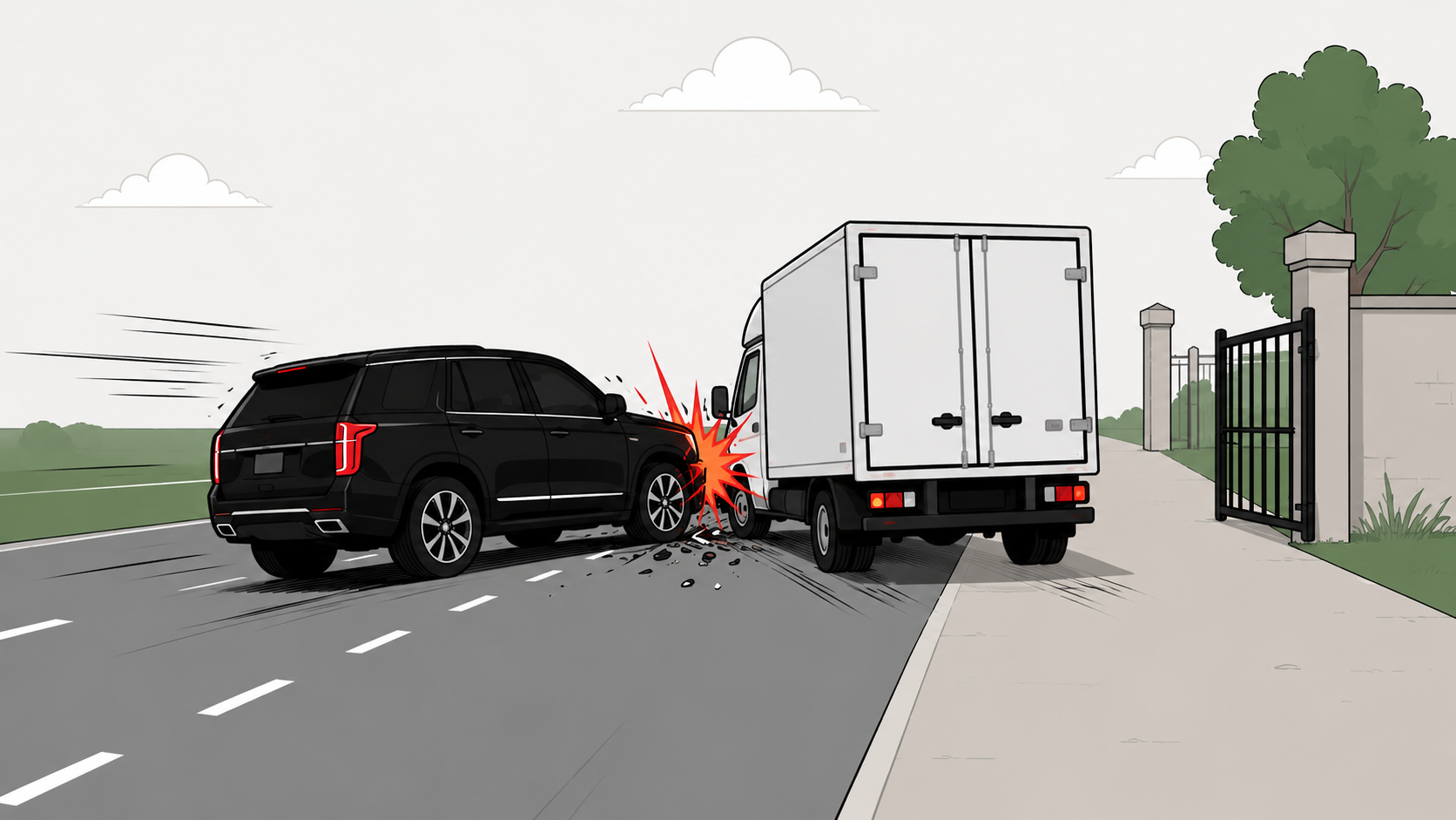 Accidentul produs de un Cadillac care circula cu 168 km/h. Doi șoferi condamnați cu suspendare. 240.000 de euro pentru viața victimei