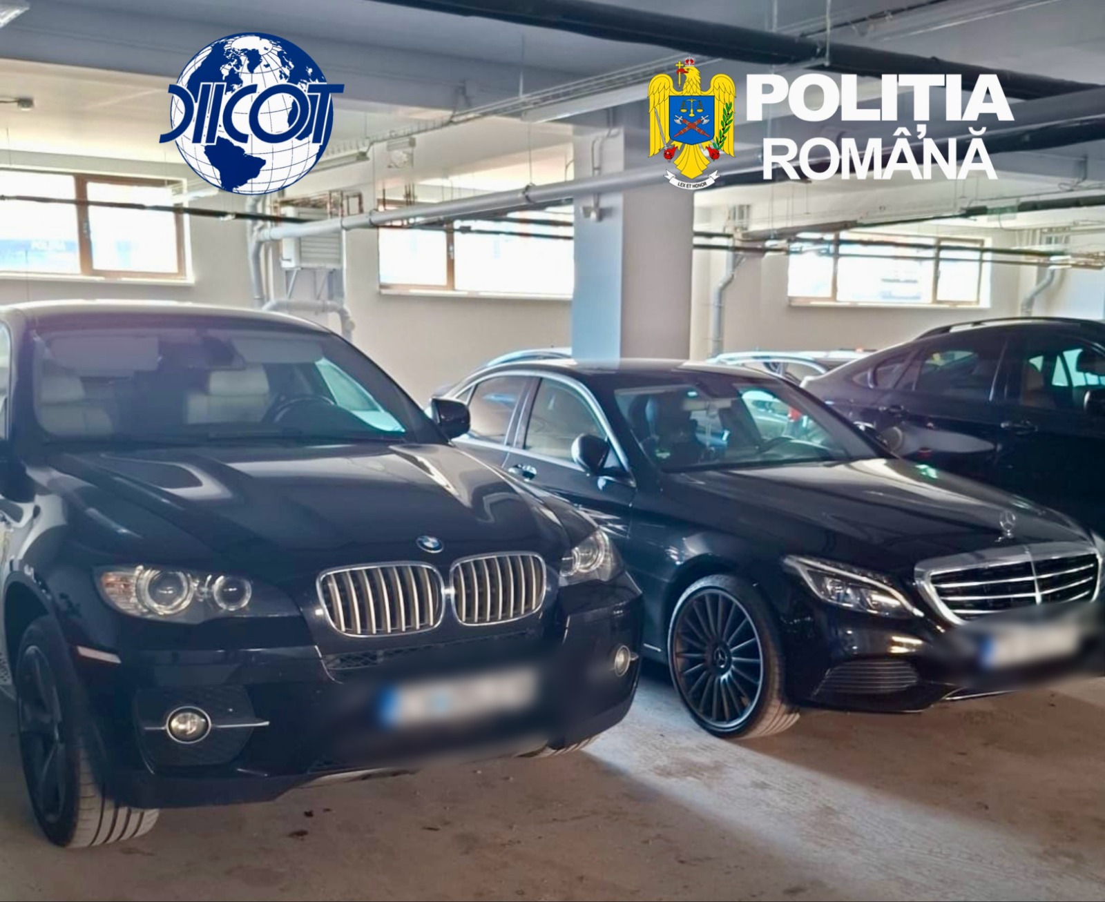 Patru autoturisme de lux au fost confiscate de DIICOT de la traficanții de persoane