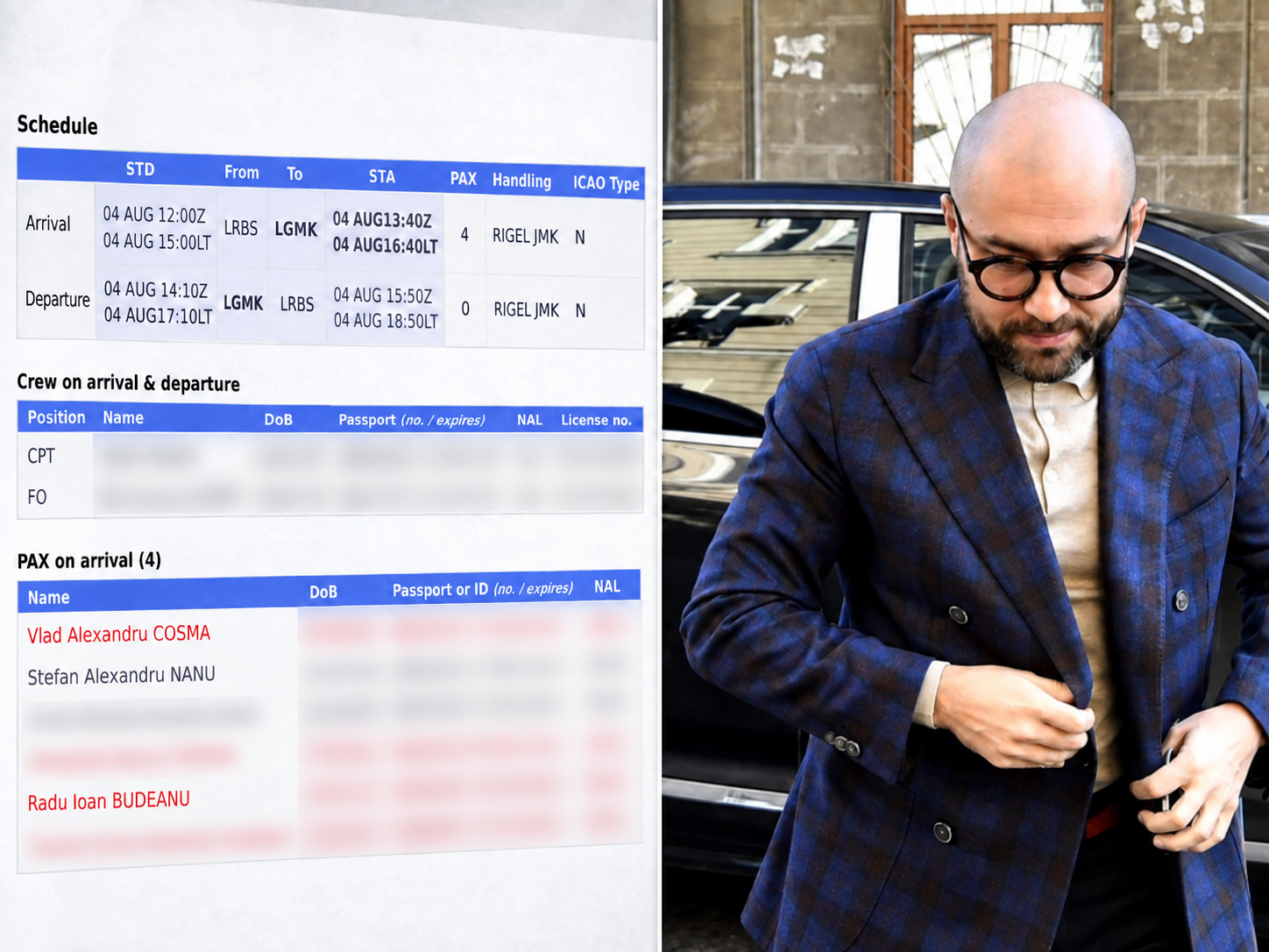 Radu Budeanu neagă că era pe lista zborului spre Mykonos cu apropiații lui Sebi Ghiță. Amenință NewsCenter.ro, deși trustul său a folosit datele Toyo